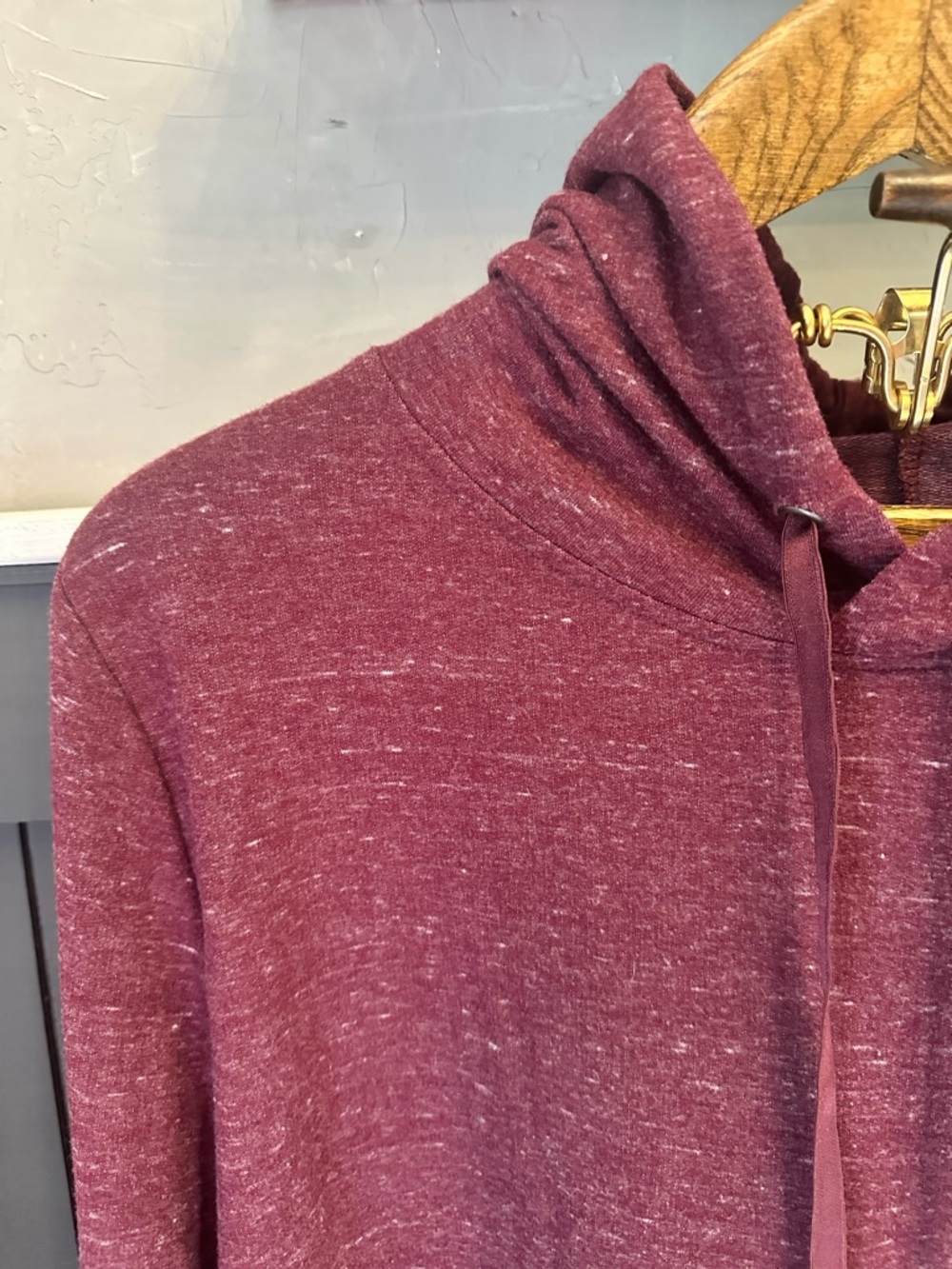 Athletic‎ Works Maroon Hoodie Size XL Cozy Pullover Sweatshirt Athleisure - Picture 6 of 12